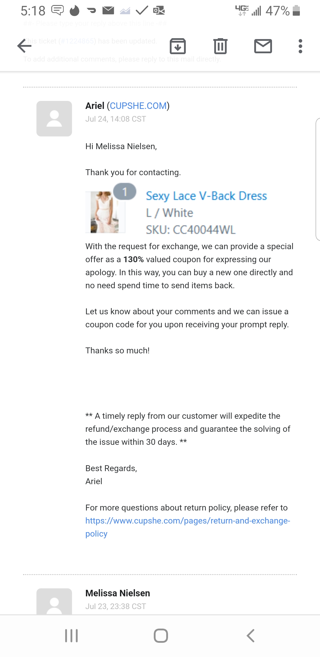 Cupshe Reviews 918 Reviews of Sitejabber