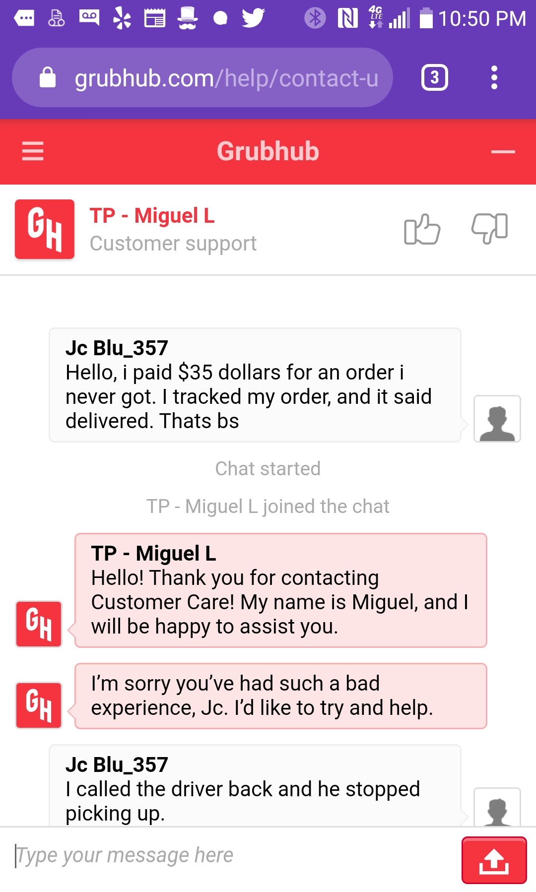 Grubhub Reviews 2,667 Reviews of Sitejabber