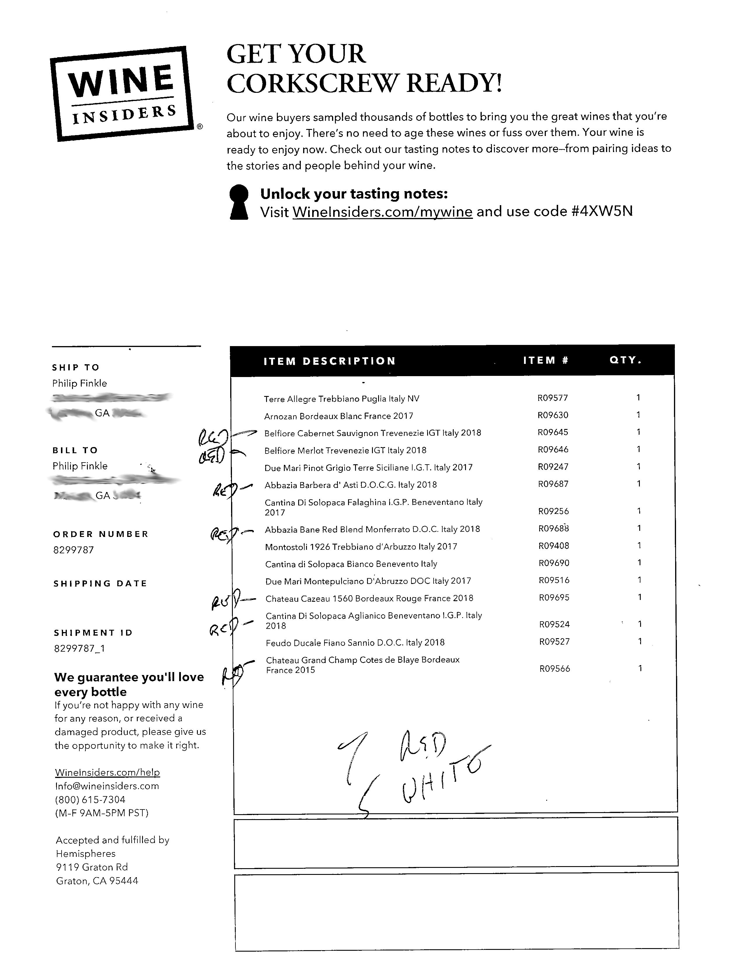 Wine Insiders Code at Bill Bair blog