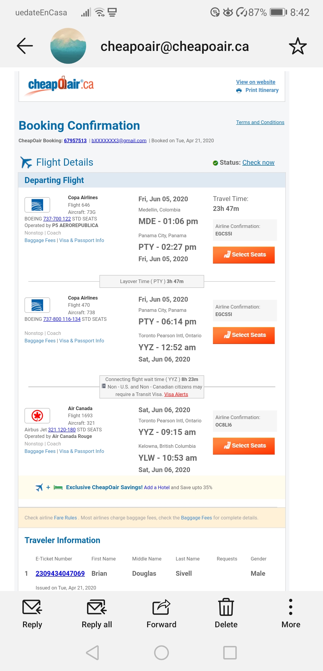 cheapoair one way flights