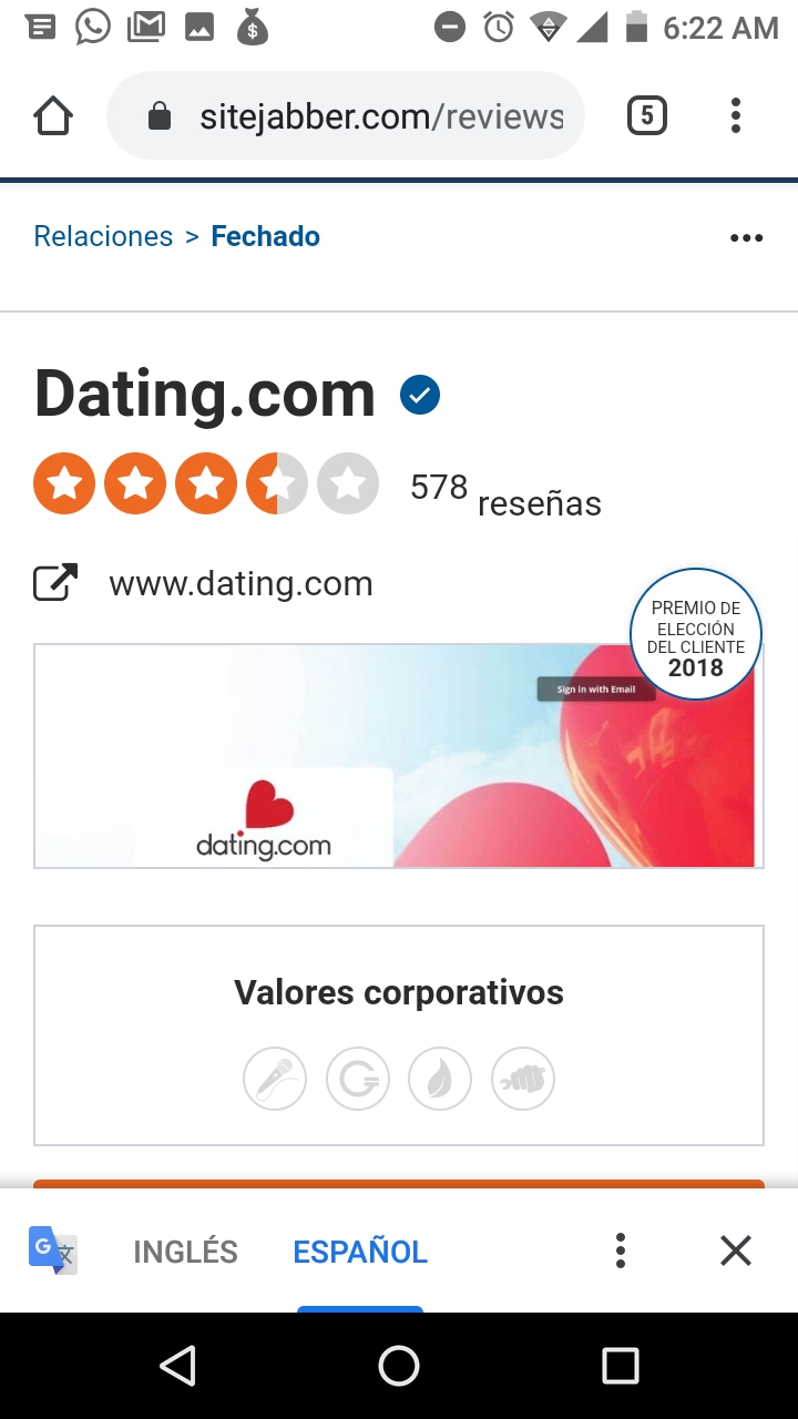 Dating sites ratings