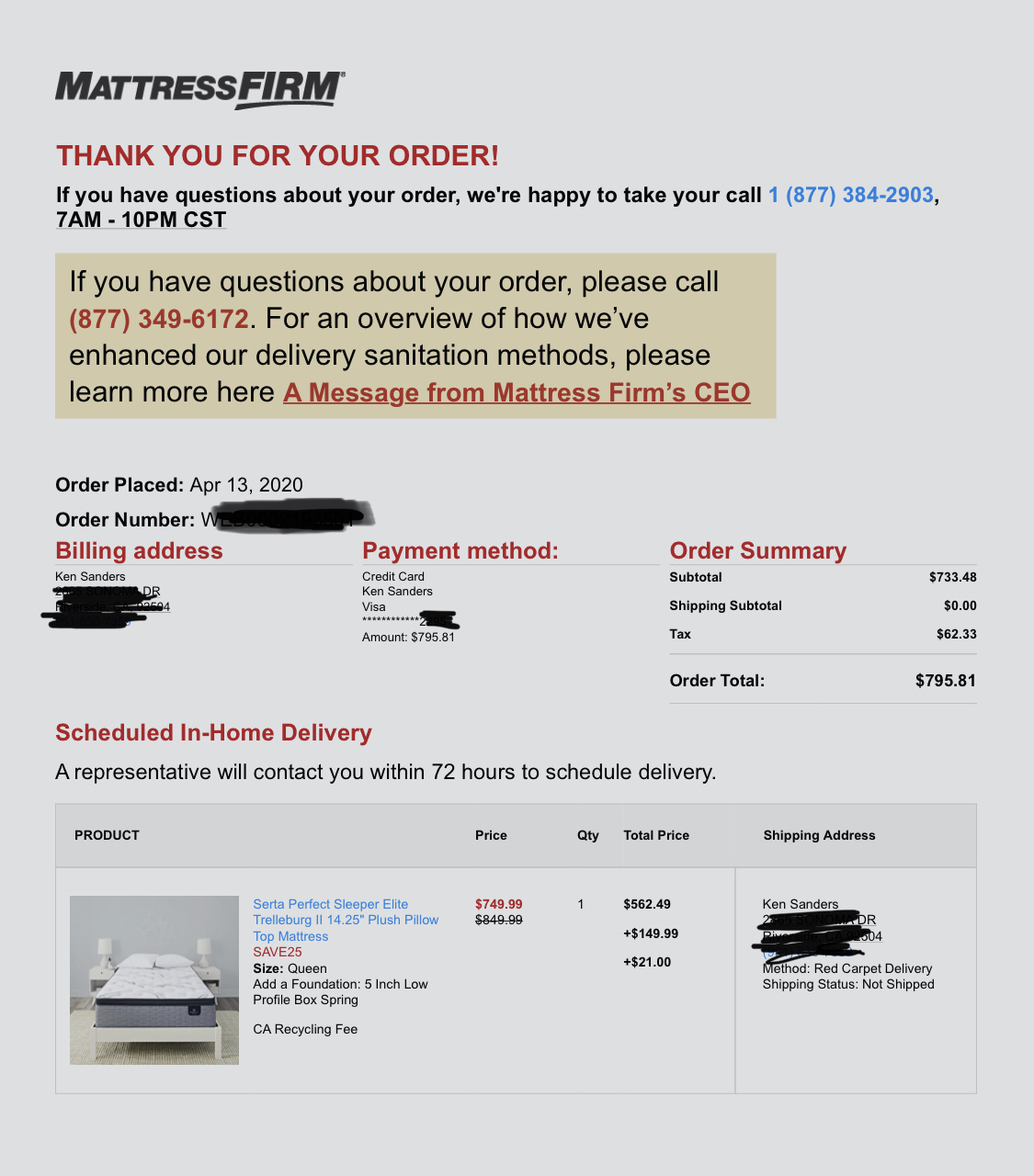 Mattress Firm Reviews 58 Reviews of Sitejabber