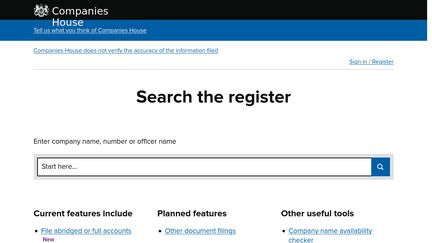 Beta.companieshouse.gov.uk
