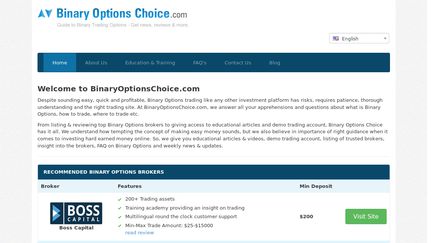 Binary Options Choice
