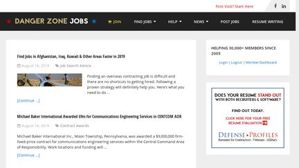 Danger Zone Jobs