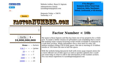 FactorNumber