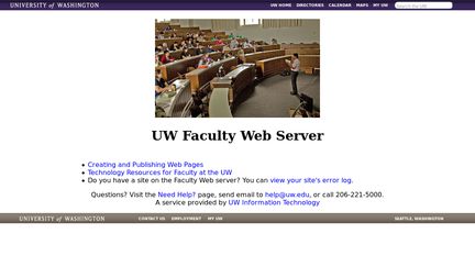 Faculty.washington.edu