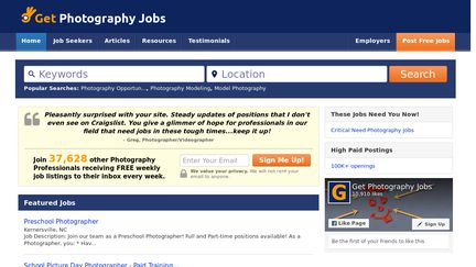 Get Photography Jobs
