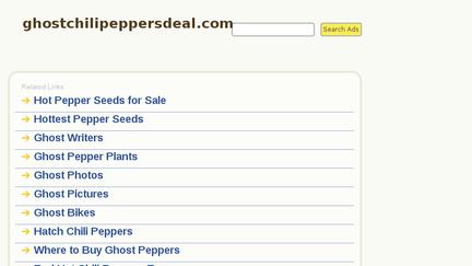 Ghostchilipeppersdeal.com