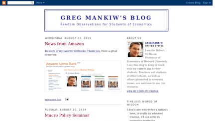 Greg Mankiw's Blog