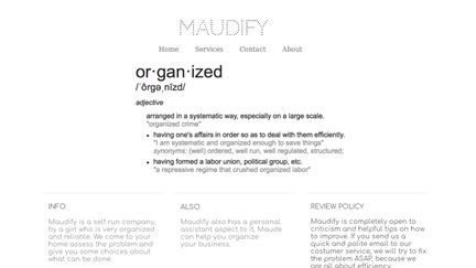 Maudify.webstarts