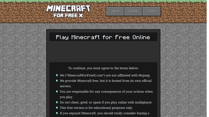 MinecraftForFreeX
