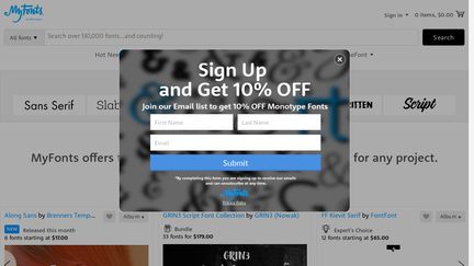 New.myfonts.com