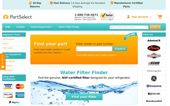 The 10 Best Appliance Parts Sites In 2020 Sitejabber Consumer