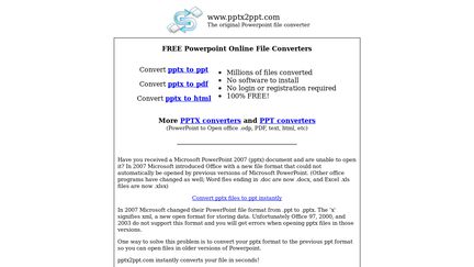 PowerPoint online file converters