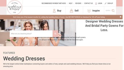 Pre Owned Wedding Dresses.com