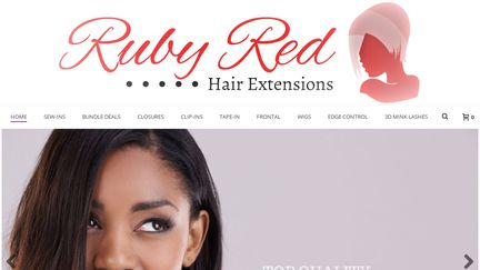 Ruby Red Hair Extensions