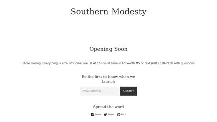 Southern Modesty