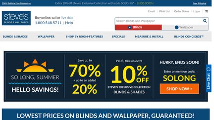 Steve's Blind and Wallpaper