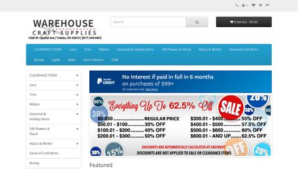 Warehouse Craft Supplies