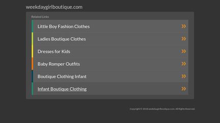 WeekDayGirlBoutique