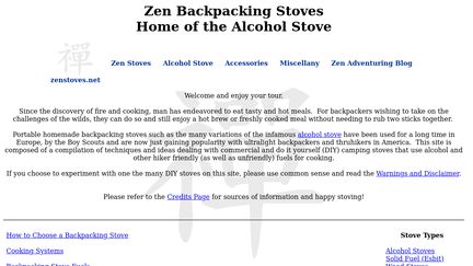 Zen Backpacking Stoves
